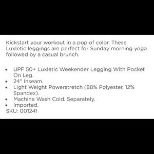 LILLY PULITZER LUXLECTIC PANT